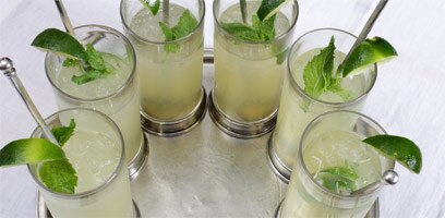 Mojitos served in Match Pewter highball glasses