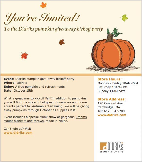 Pumpkin Give-away