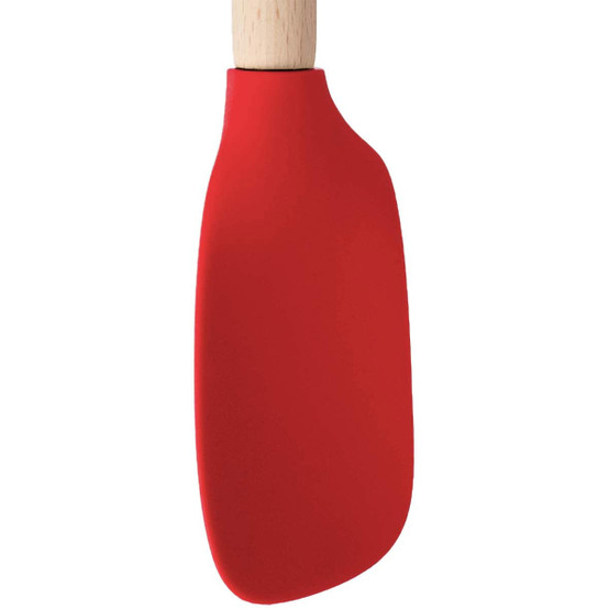 Flex-Core Wood Handled Spatula in Candy Apple Red