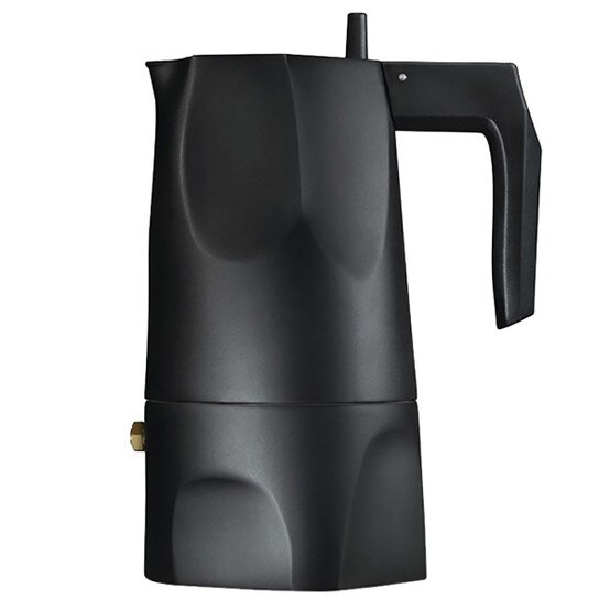 Alessi Ossidiana Medium Espresso Maker in Black
