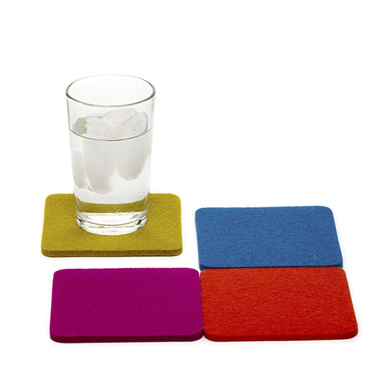 Square Coaster Set in Electric