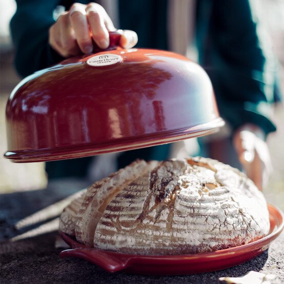 Emile Henry Bread Cloche in Burgundy - Cutler's