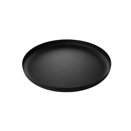 Alessi Round Textured Tray in Black