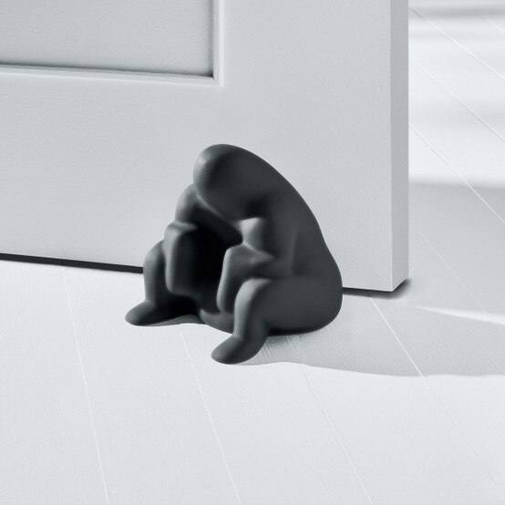Alessi Dede Door Stop in Black