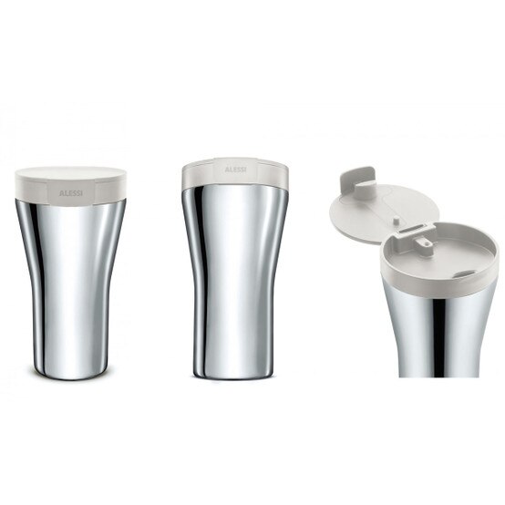 Alessi Caffa Travel Mug in White