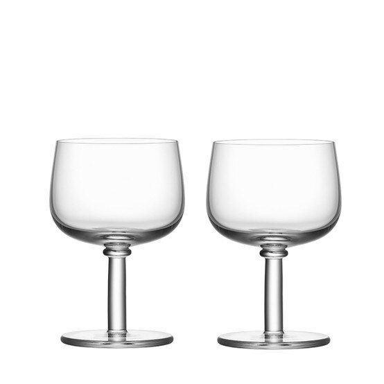 Kosta Boda Set of 2 Tattoo Wine Glasses