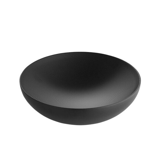Alessi Small Double Bowl In Black