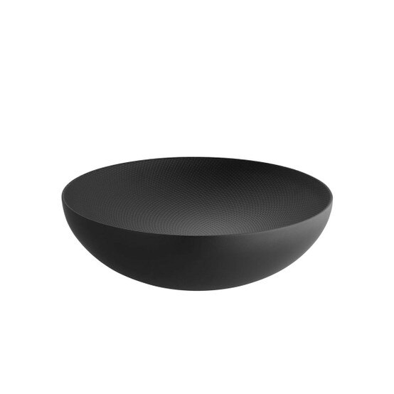 Alessi Small Double Bowl In Black