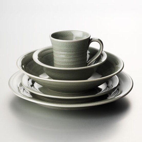 Belmont Dinnerware in Celadon by Simon Pearce