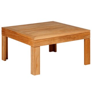 Barlow Tyrie Linear Teak Square Outdoor Coffee Table Linear 30 Inch Square Low Coffee Table