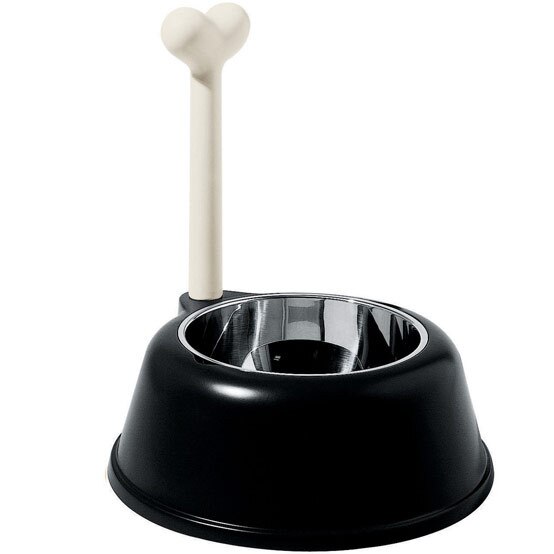 Alessi Lupita Dog Bowl in Black