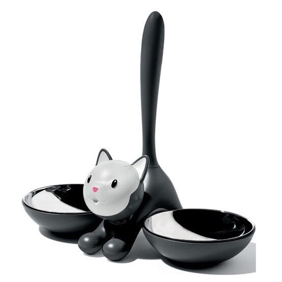 Alessi Tigrito Cat Bowl in Black