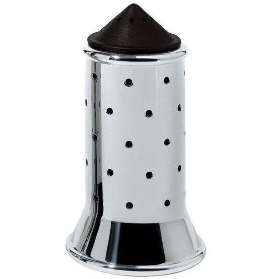 Alessi Salt Castor in Black