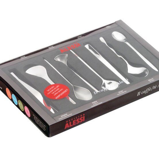 Alessi Il Caffè/Tè Set of 8 Coffee Spoons