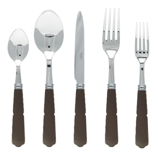 Gustave 5 PC Place Setting-Brown