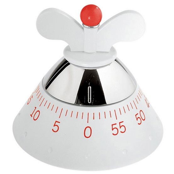 Alessi Kitchen Timer White