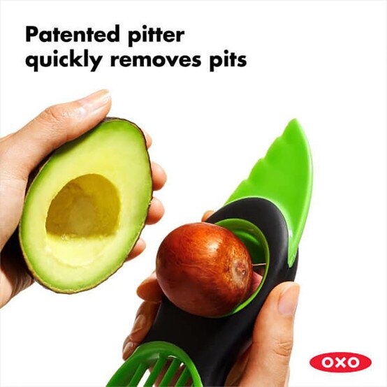 OXO 3-in-1 Avocado Slicer, green - Duluth Kitchen Co