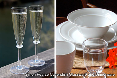 Simon Pearce Glassware and Pottery