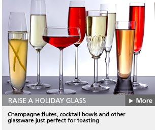 Glassware to raise a toast to the new year