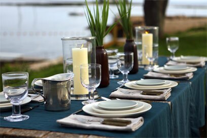 Perfect seaside tablesetting from Didriks